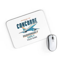Thumbnail for Concorde - Cartoon + Name - Mouse Pad - White