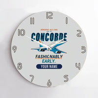 Thumbnail for Concorde - Cartoon + Name - No Frame - Light Gray