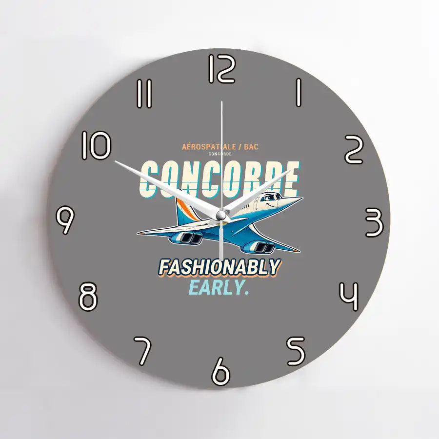 Concorde - Cartoon - No Frame - Gray