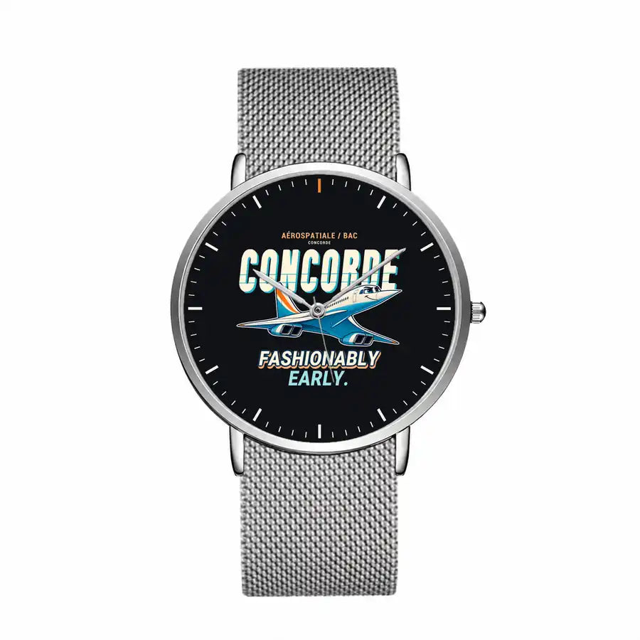 Concorde - Cartoon - Slim Mesh - Silver and Silver Stainless Steel Strap