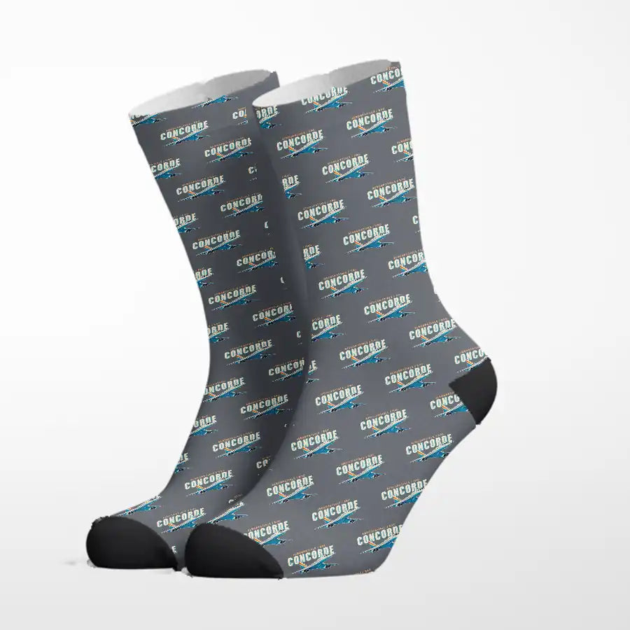 Concorde - Cartoon - Socks - Grey