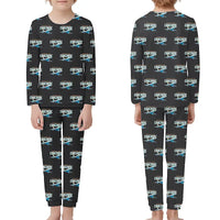 Thumbnail for Concorde - Children Pajamas - Cartoon Pattern - Black