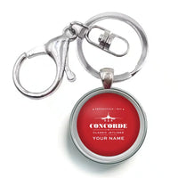 Thumbnail for Concorde - Heritage + Name - Circle Key Chain - Red