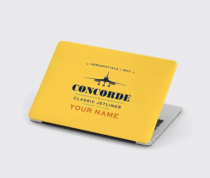 Concorde - Heritage + Name - MacBook Case - Yellow