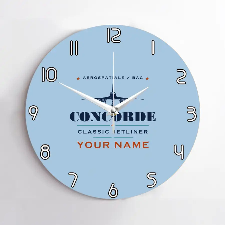 Concorde - Heritage + Name - No Frame - Light Blue