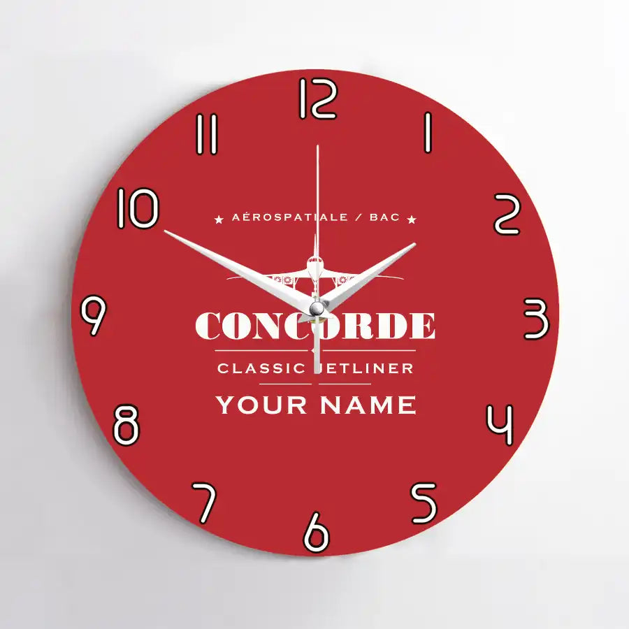 Concorde - Heritage + Name - No Frame - Red