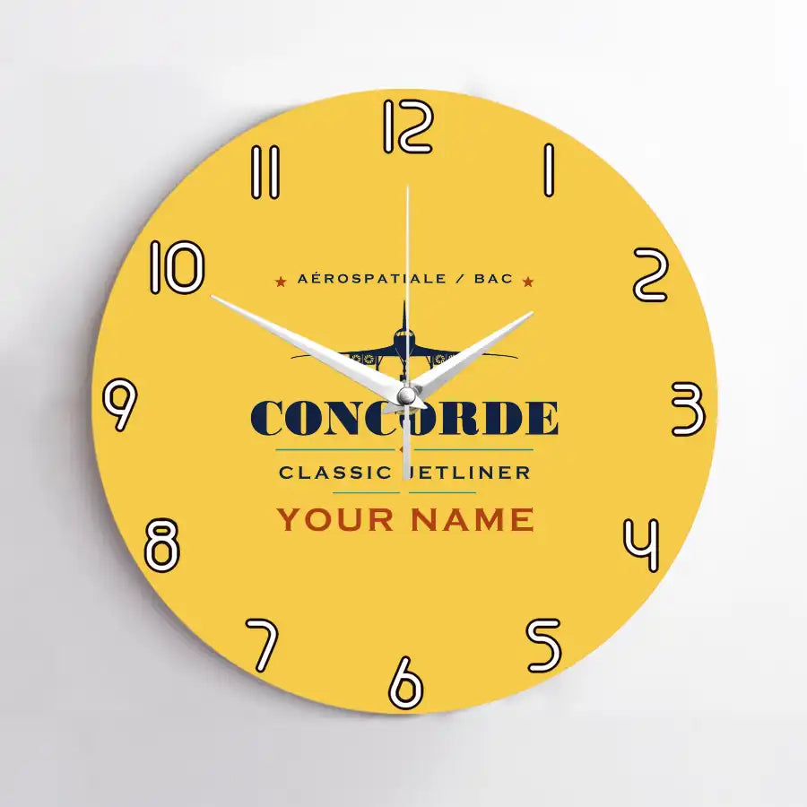 Concorde - Heritage + Name - No Frame - Yellow