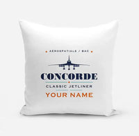 Thumbnail for Concorde - Heritage + Name - Pillow - White