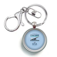 Thumbnail for Concorde - Original - Circle Key Chain - Light Blue