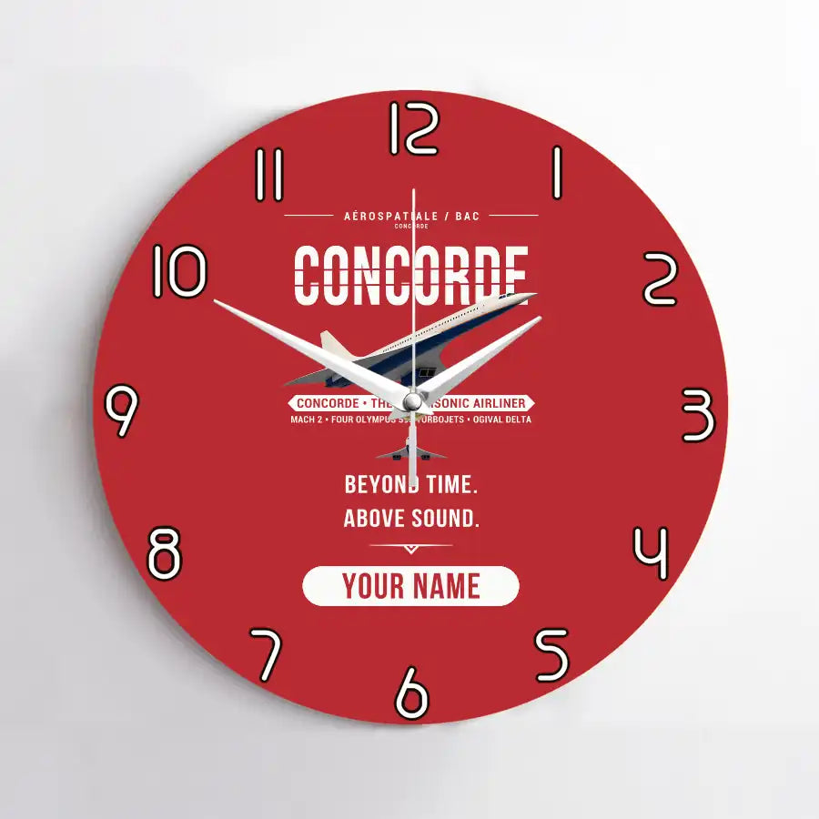 Concorde - Original + Name - No Frame - Red