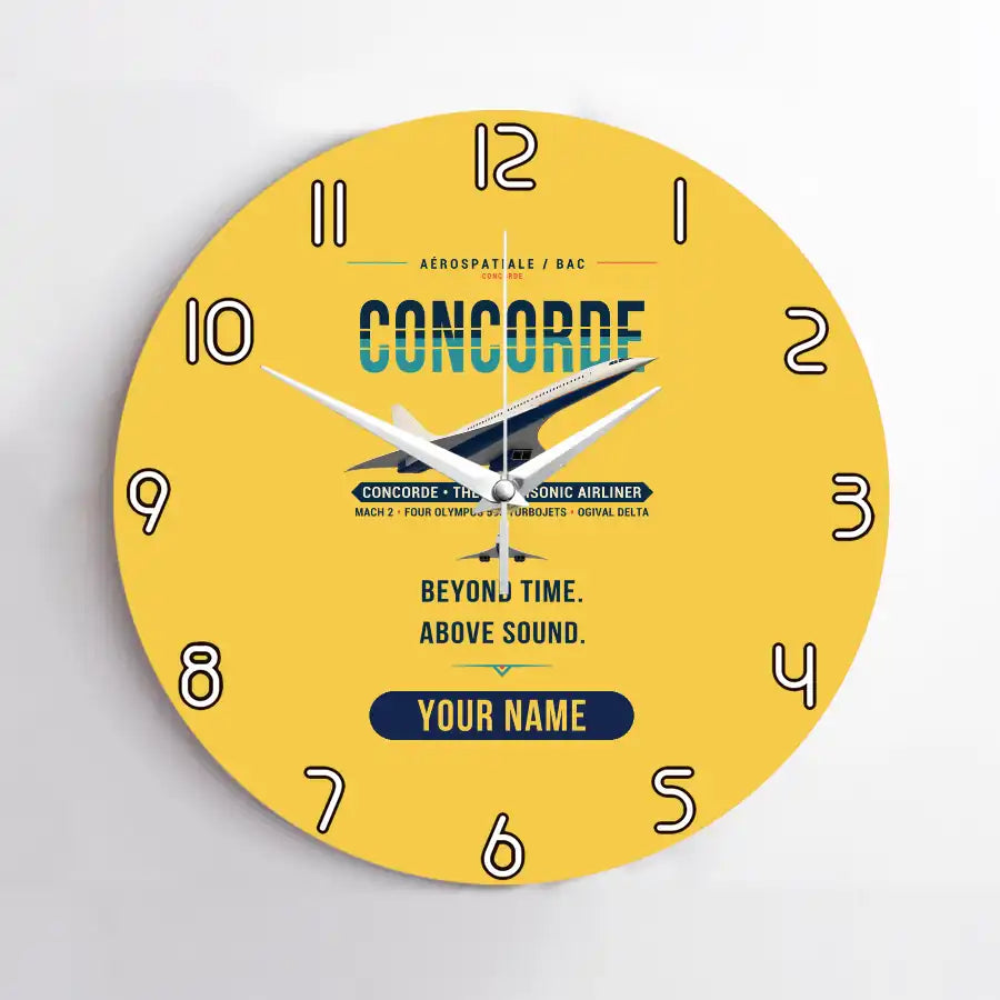 Concorde - Original + Name - No Frame - Yellow