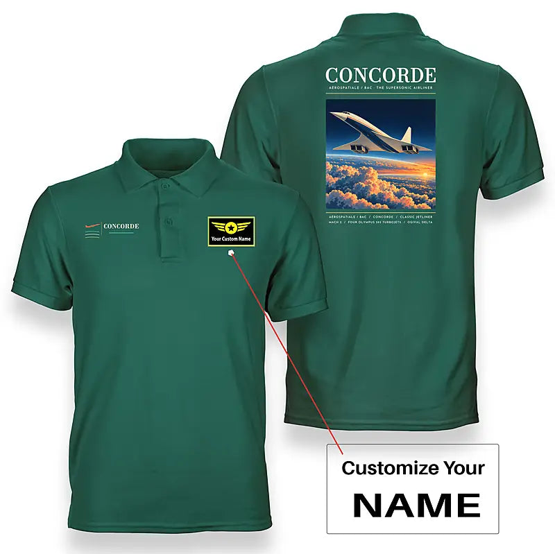 Concorde - Poster - Double-Side Polo - Green + Name