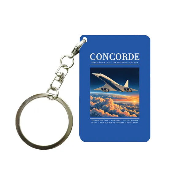 Concorde - Poster - Key Chain - Blue