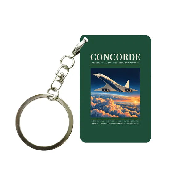 Concorde - Poster - Key Chain - Dark Green