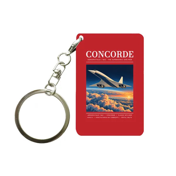 Concorde - Poster - Key Chain - Red