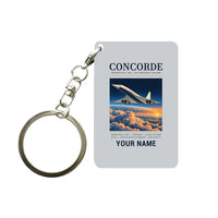 Thumbnail for Concorde - Poster + Name - Key Chain - Light Gray