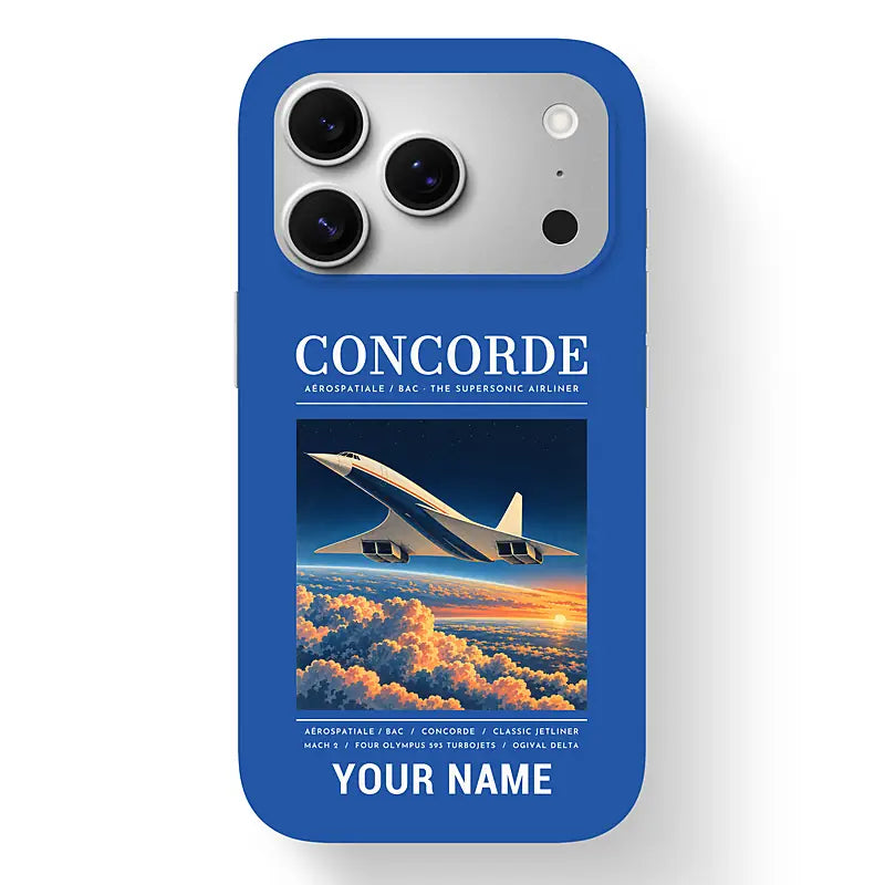 Concorde - Poster + Name - MagSafe iPhone 17 Pro - Blue