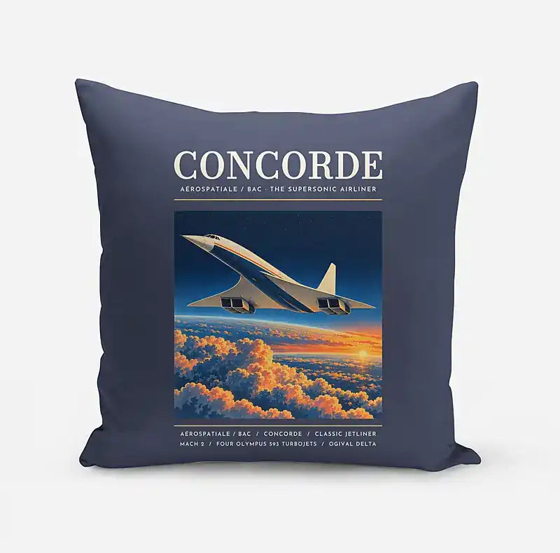 Concorde - Poster - Pillow - Navy Blue