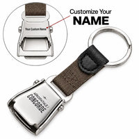 Thumbnail for Concorde - Seat Belt Key Chain - Heritage + Name - Brown