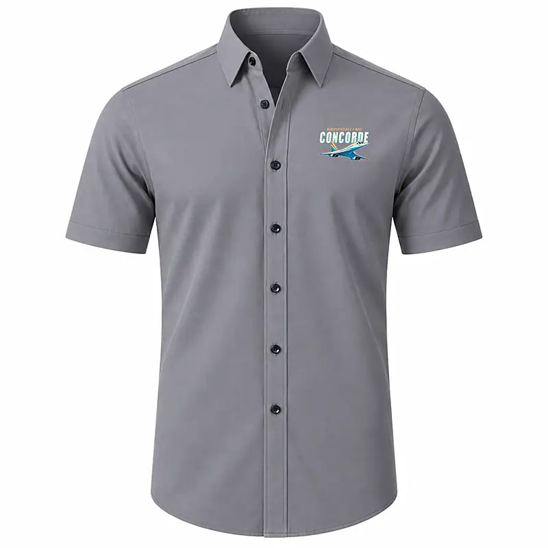 Concorde - Short Sleeve Shirt - Cartoon - Gray