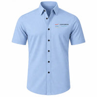 Thumbnail for Concorde - Short Sleeve Shirt - Poster - Light Blue