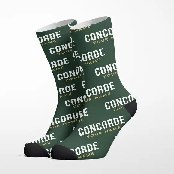 Concorde - Socks - Alpine Green + Name