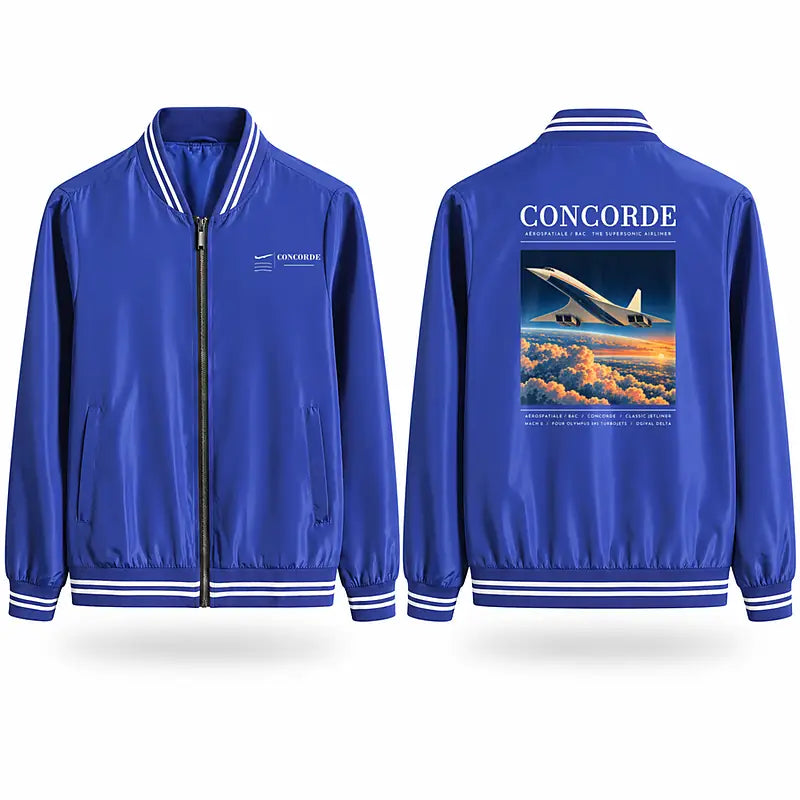 Concorde Stylish Jackets - Baseball Collar - Poster - Royal Blue