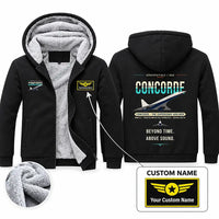 Thumbnail for Concorde Zipped Sweatshirts - Original + Name - Black