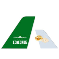 Thumbnail for Concorde & Plane Designed Tail Shape Badges & Pins