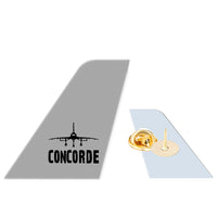 Thumbnail for Concorde & Plane Designed Tail Shape Badges & Pins