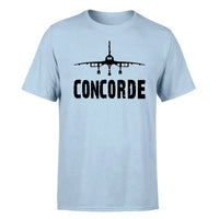 Thumbnail for Concorde & Plane design on light blue single side