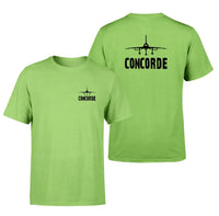 Thumbnail for Concorde & Plane design on light green double side