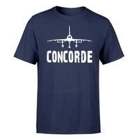 Thumbnail for Concorde & Plane design on navy blue single side