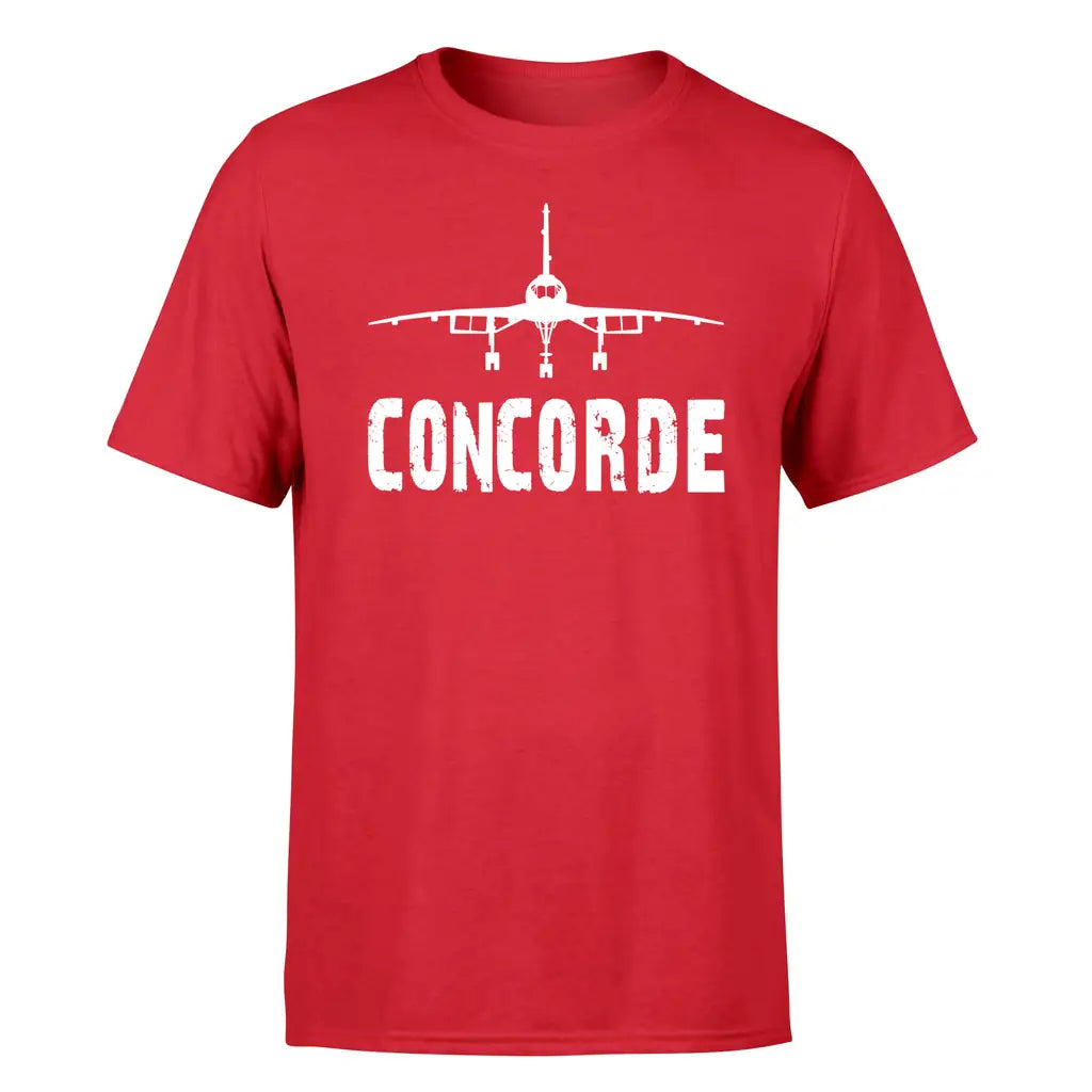 Concorde & Plane design on red single side