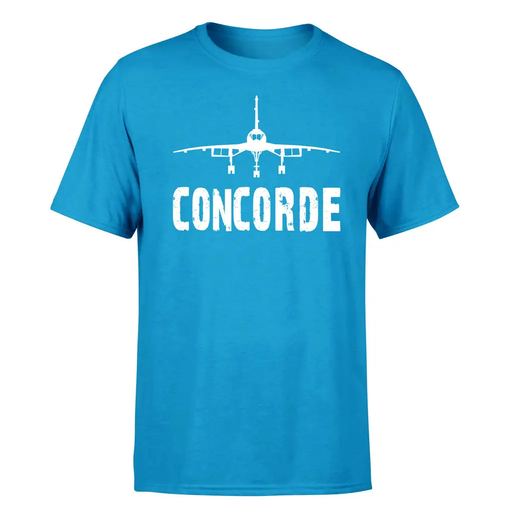 Concorde & Plane design on turquoise single side