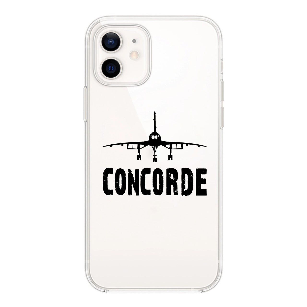 Concorde & Plane Designed Transparent Silicone iPhone Cases