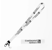 Thumbnail for Continental Airlines lanyard - white