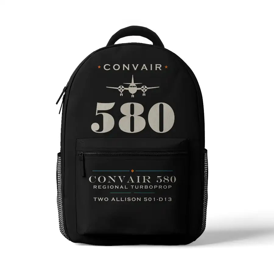 Convair 580 - 3D Backpack - Heritage - Black