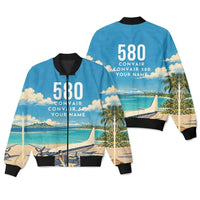 Thumbnail for Convair 580 3D All-Over Print Clothing - Bomber Jacket - 3D + Name