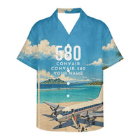 Thumbnail for Convair 580 3D All-Over Print Clothing - Hawaiian Shirt - 3D + Name