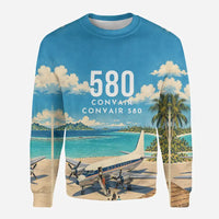 Thumbnail for Convair 580 3D All-Over Print Clothing - Sweatshirt - 3D