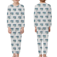 Thumbnail for Convair 580 - Children Pajamas - Cartoon Pattern - Light Gray