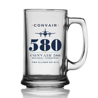Thumbnail for Convair 580 - Heritage - Beer Glass with Holder