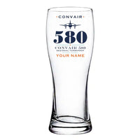 Thumbnail for Convair 580 - Heritage + Name - Pilsner Beer Glass