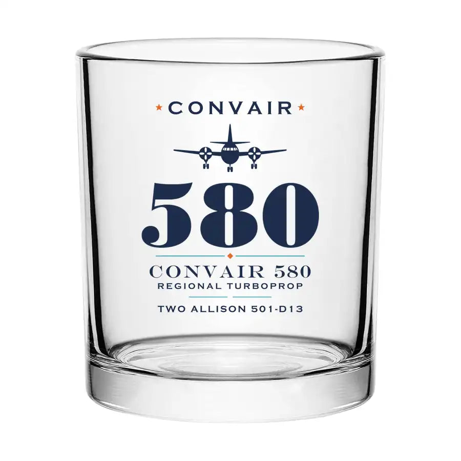 Convair 580 - Heritage - Special Whiskey Glass