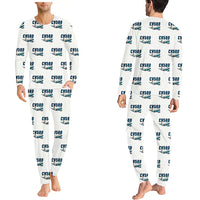 Thumbnail for Convair 580 - Men Pajamas - Cartoon Pattern - White