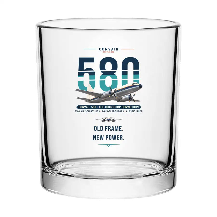Convair 580 - Original - Special Whiskey Glass