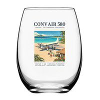 Thumbnail for Convair 580 - Poster - Water & Drink Glass