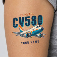 Thumbnail for Convair 580 - Tattoo - Cartoon + Name
