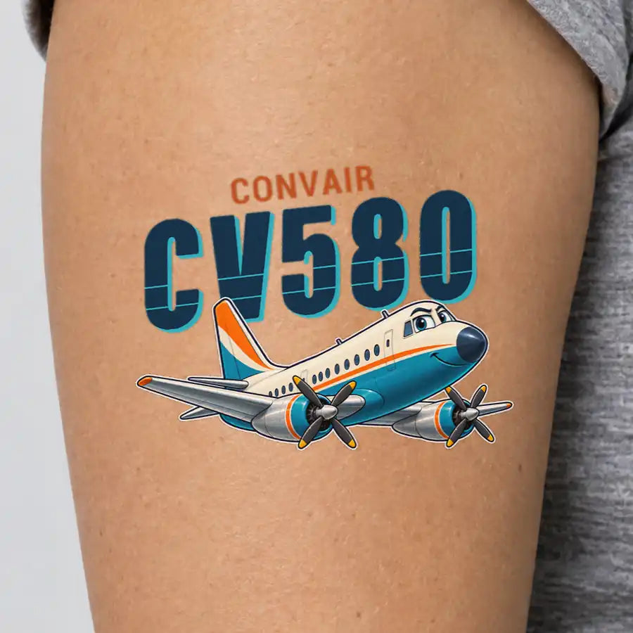 Convair 580 - Tattoo - Cartoon